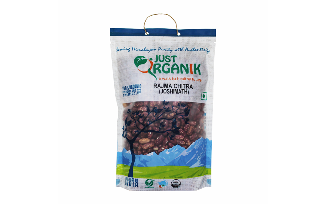 Just Organik Rajma Chitra (Joshimath)   Pack  500 grams